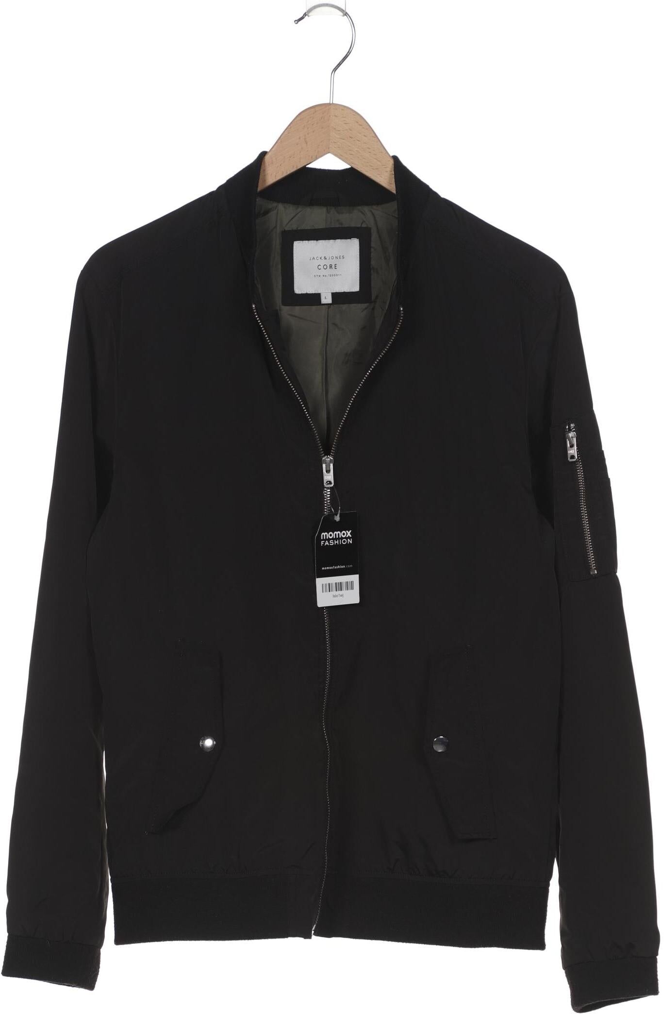 Jack & Jones Herren Jacke, Schwarz, Gr. L, Synthetik - Second Hand