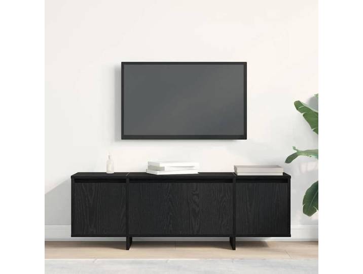 Banc TV Noir Magnifique - Meuble TV - Armoire TV Pour Téléviseur - Chêne noir 120x30x40 5cm - Bois d'ingénierie CL4240108