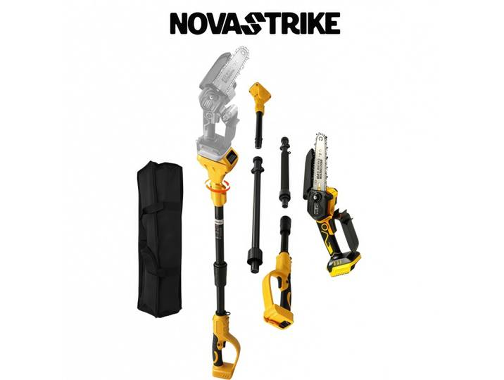 Scie à perche sans fil et mini-tronçonneuse 2-en-1, scie électrique de 6 pouces, scie à perche rotative pour outil électrique alimenté par batterie DeWalt 20V.