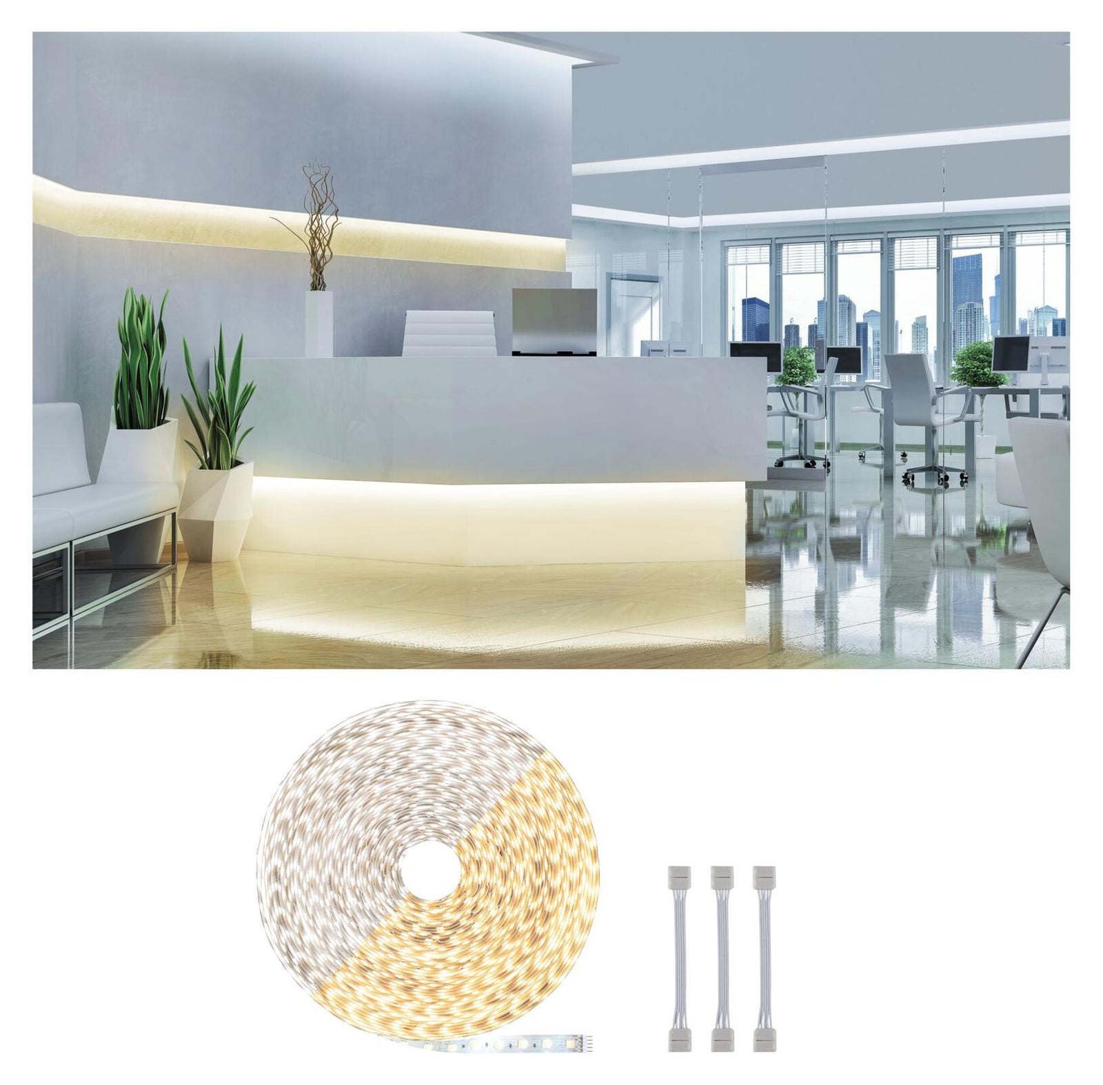 Paulmann MaxLED 500 LED-strip Tunable White 20 m 72 W zilver