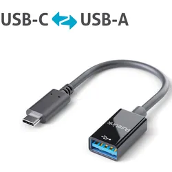 PURE IS231 - USB 3.0 Adapter, iSerie, C Stecker auf A Buchse, schwarz, 0,1 m