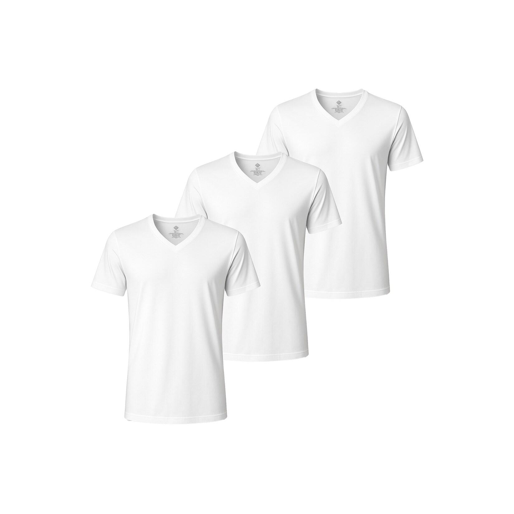 NUR DIE Herren T-Shirt Cotton Active Unterhemd 3er Pack