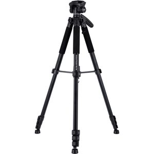 Rollei Compact Traveler Star S4 Stativ, Höhe bis 188 cm, für Kamera, mit 3-Wege-Kopf, Dreibein