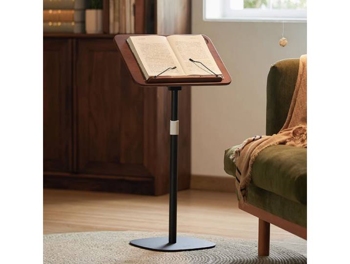 Support de lecture au sol en bois réglable, support de livre pour salle d'irritation, support d'écriture réglable en angle, pupitre assis et debout