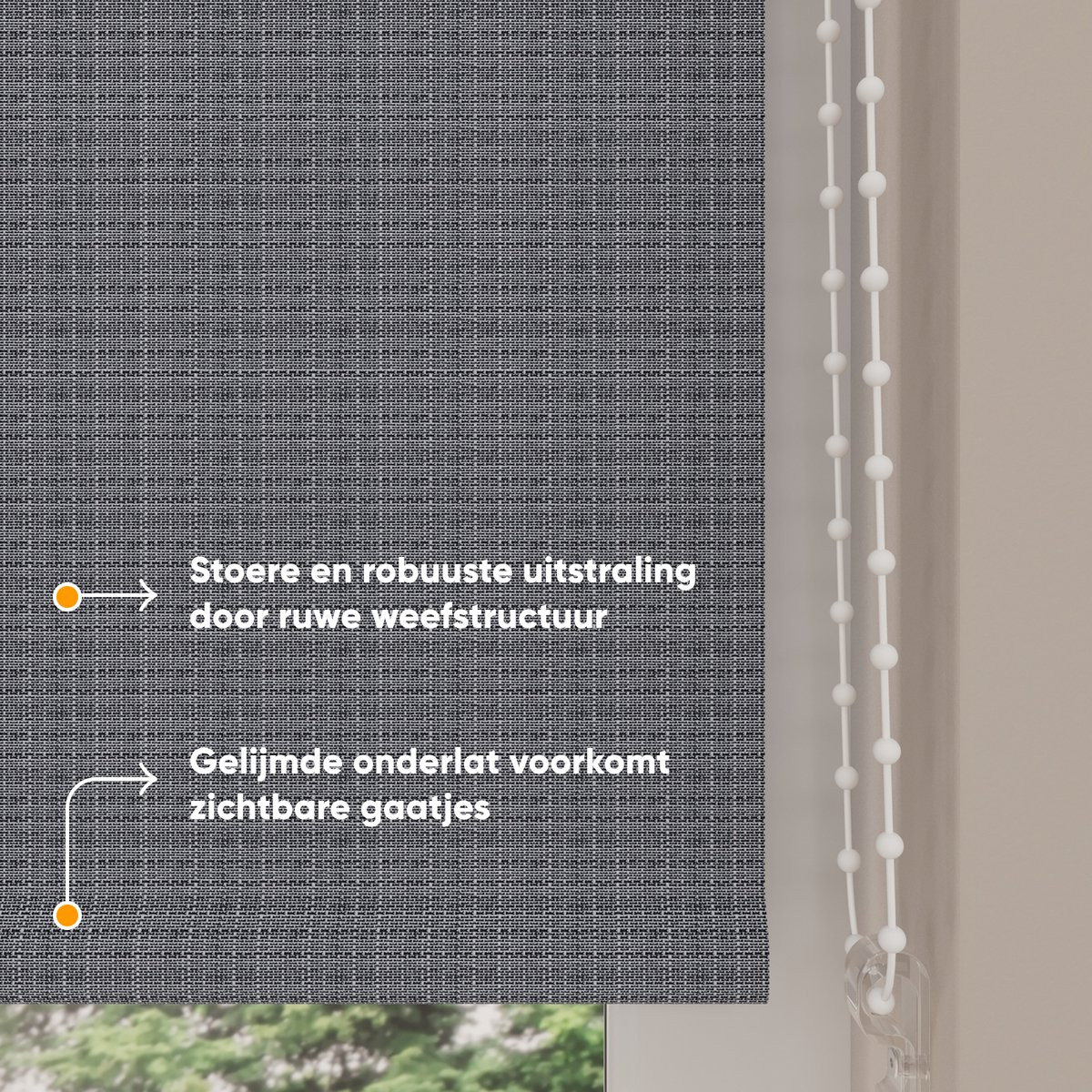 Rolgordijn Easy Blended Verduisterend Steel Grey 160 x 190 cm