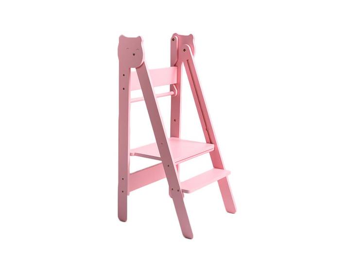 Lernturm, Pink, Holz, Birke, Sperrholz, 38x90 cm, Babymöbel & Kindermöbel, Babyzimmer, Hochstühle, Lerntürme