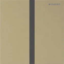 Geberit Typ 40 UR-Strg., eckig, elektron. Sp. Batteriebetrieb, messing gebürstet...