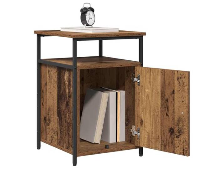 KTHLBRH Nachtschrank 2 Stück antikes Holz Mehrschichtholz Minimalistisches Design, 2 Schubladen, 2 Regale, einfache Wartung, Montage erforderlich