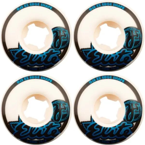Skateboard Rollen OJ's Elite EZ Edge 101A 4 Stk. (53mm - Weiß/Schwarz/Blau)