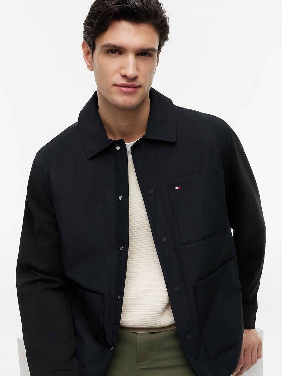 TOMMY HILFIGER Blouson court col chemise, mi-saison