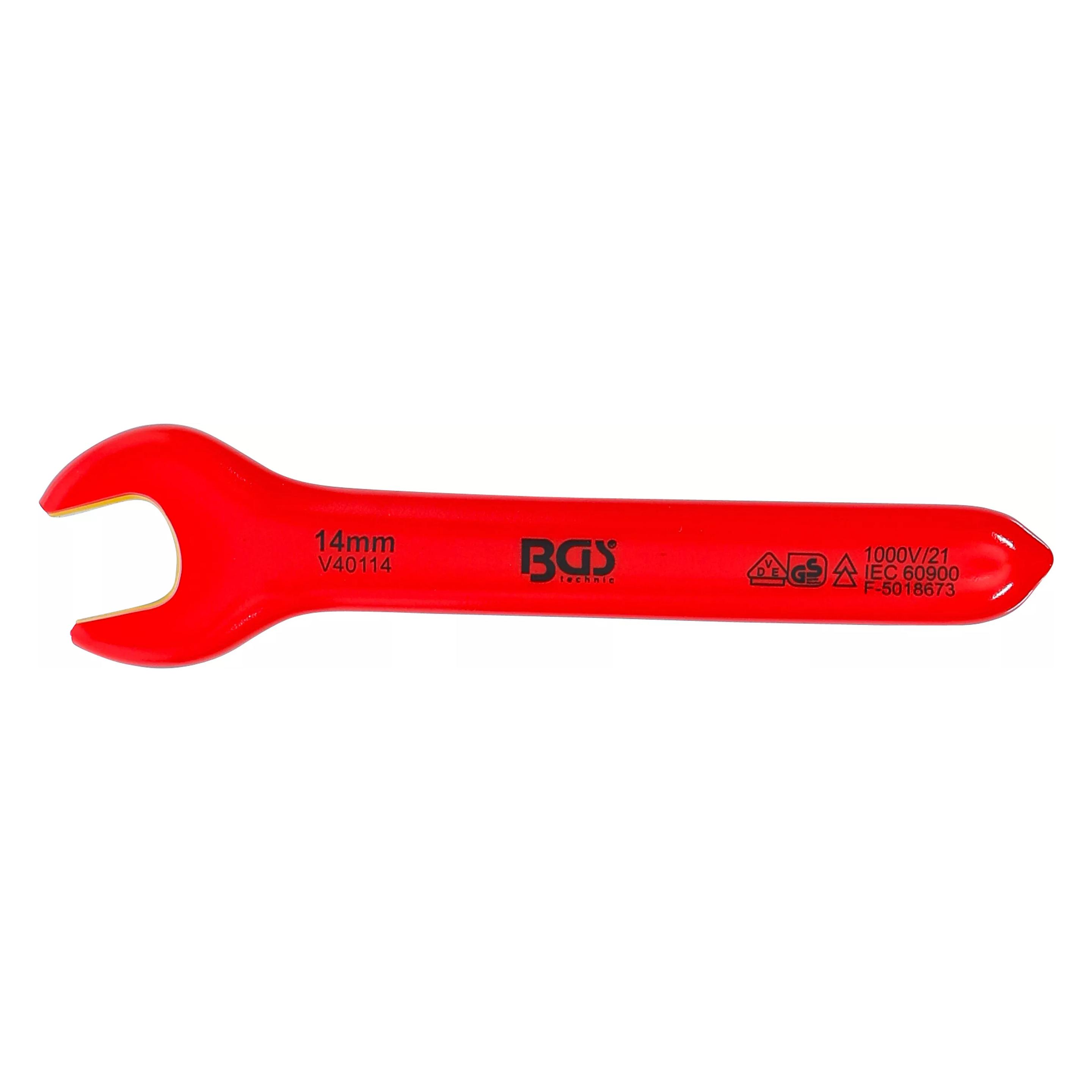 BGS VDE-Einmaulschlüssel SW 14 mm (14 mm) (71064)