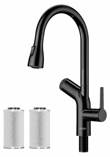 Solidchoice - Küchenarmatur mit Wasserfilter, ausgestattet mit 3 Filterpatronen, Gehäuse aus Zinklegierung