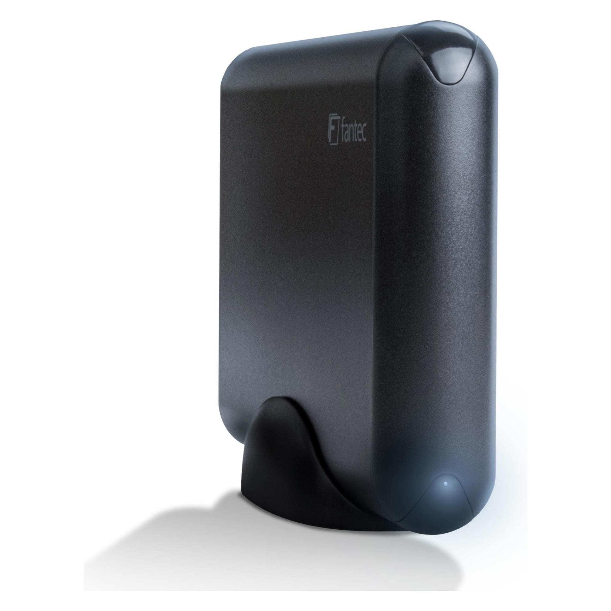 Fantec DB-F35U3 Externes Festplattengehäuse aus schwarzem Aluminium (3.5") (2480)