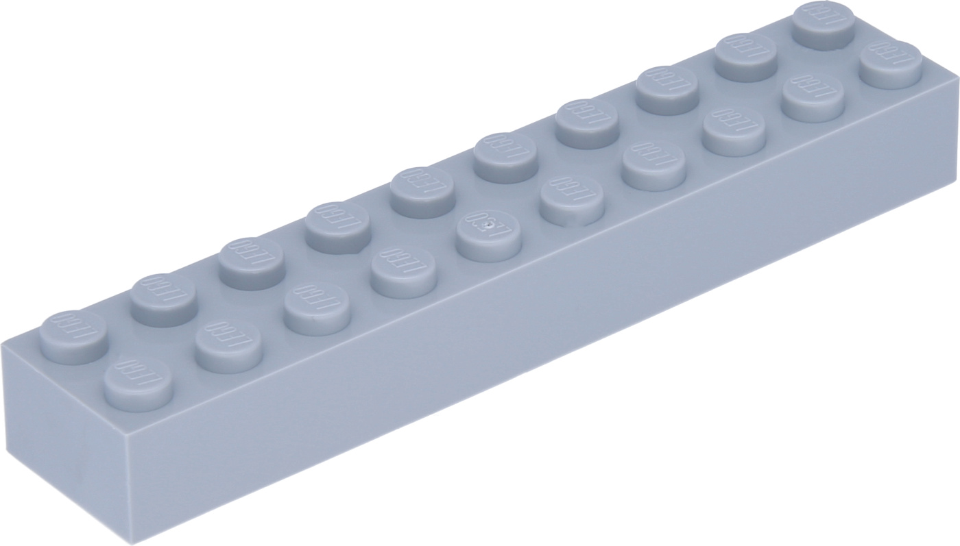Lego 2x10 Stein 3006 Helles bläuliches Grau 250 Stück