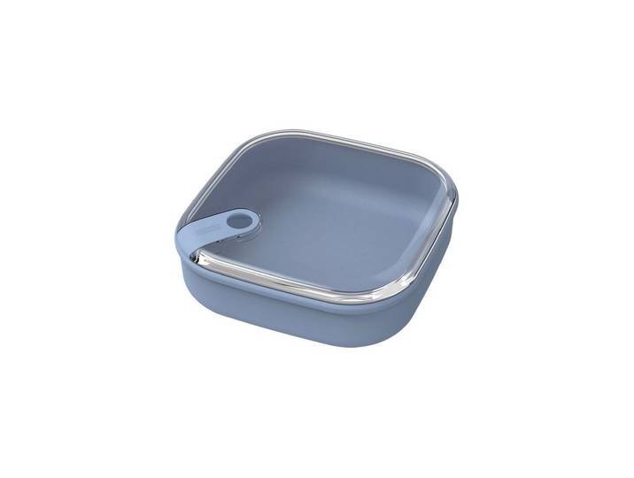 Lunchbox ROTHO Ela , blau, B:19,5cm H:6,7cm, Lebensmittelaufbewahrungsbehälter, Lunchbox