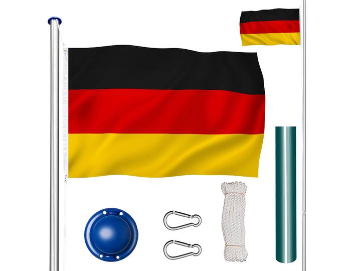 Aluminium Fahnenmast höhenverstellbar - Deutschland