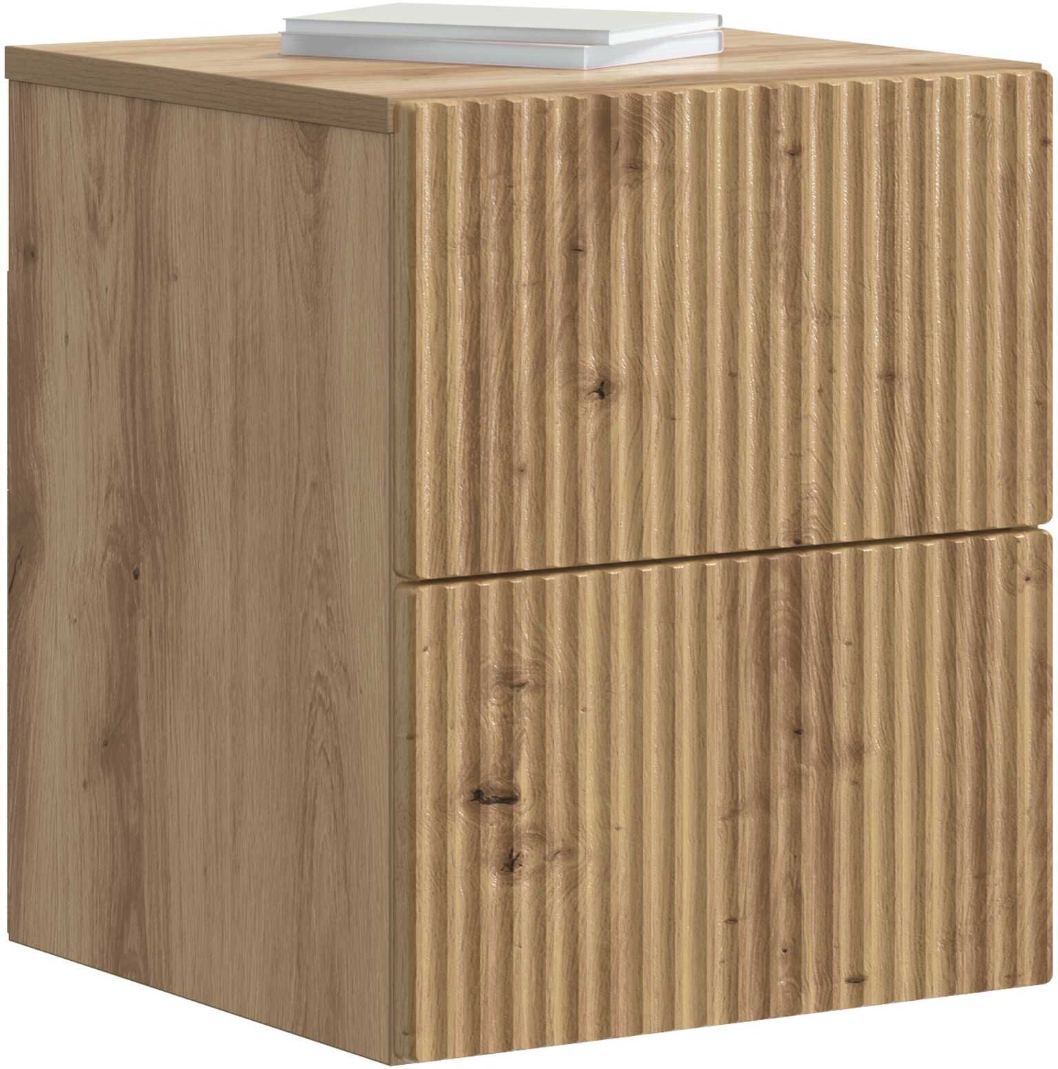 vidaXL Cabinet de chevet mural 2 pièces Chêne artisanal