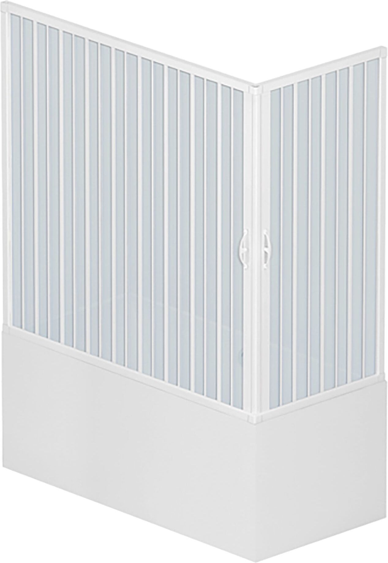 Tecnomat BOX VASCA GALASSIA SOFFIETTO 70x160-170 H150 cm APERTURA ANGOLARE IN PVC PROFILO BIANCO