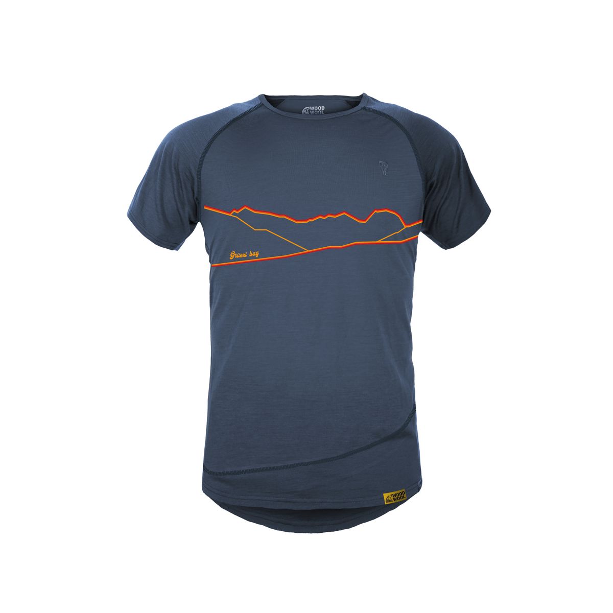 Grüezi Bag Woodwool T-shirt Mr. Mccoy Hometown ocean cavern (4003) M 2760-4003-M