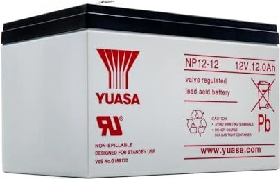 YUASA 12V 12Ah wartungsfreie Bleibatterie NP12-12