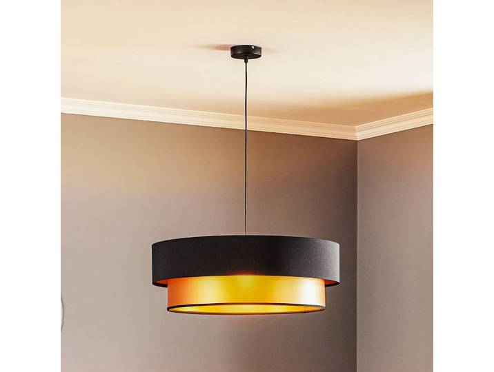Hängelampe Dorina Maco Design, dimmbar, schwarz, für Wohn- / Esszimmer, Kunststoff, Modern, Pendelleuchte