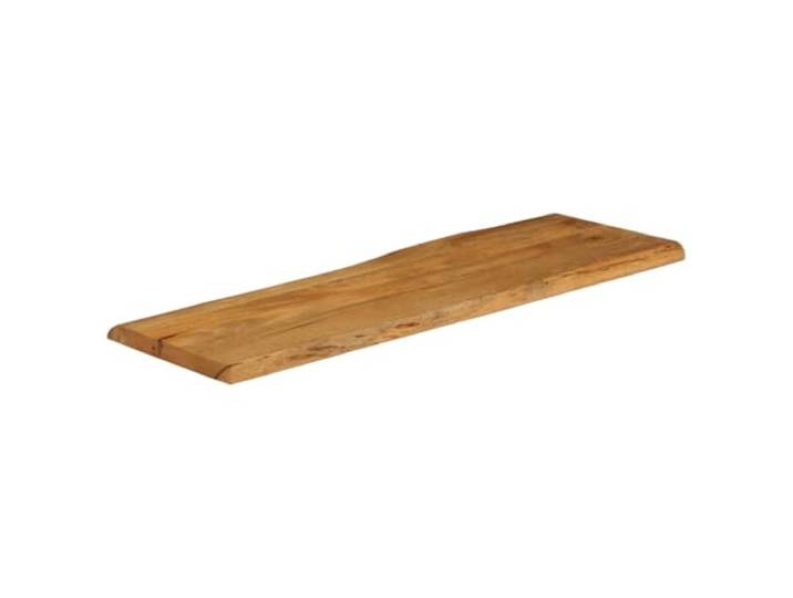 Tischplatte aus Mango Massivholz, 120x40x2,5 cm, für Rand Rustikales Design, einzigartige Maserung, leicht zu reinigen, für den Heim- und Gewerbebereich