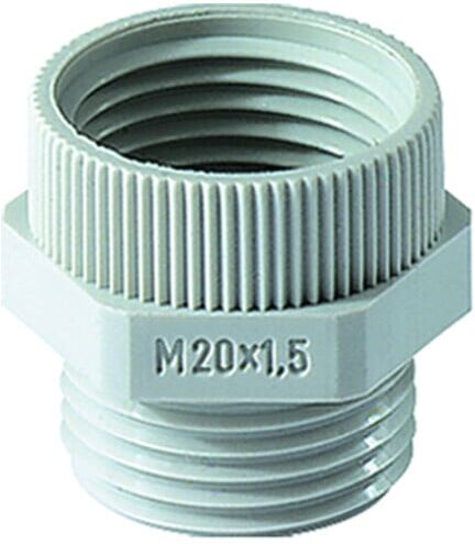 Jacob Raccord de transition PG16/M20x1,5 en plastique PA RAL7035 (PG16M20PA)