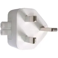 CoreParts UK Mains plug for white block, USB Ladegerät, Weiss