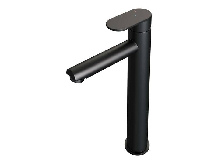 Brauer Black Edition Verhoogde Opbouw Wastafelmengkraan Model C Mat Zwart