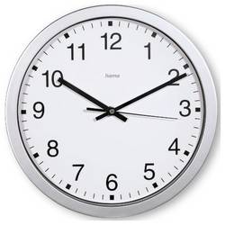 hama 00185870 Wanduhr Mallorca, Ø 30 cm, Silber