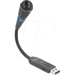 DELOCK 66499 - Mikrofon, USB, Schwanenhals