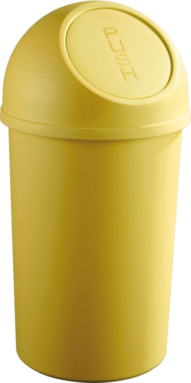 Helit Afvalcontainer 25 liter met deksel - Geel