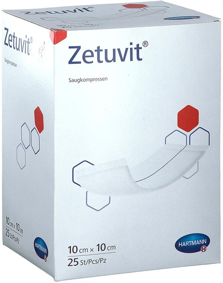 Zetuvit Saugkompressen steril 10x10 cm