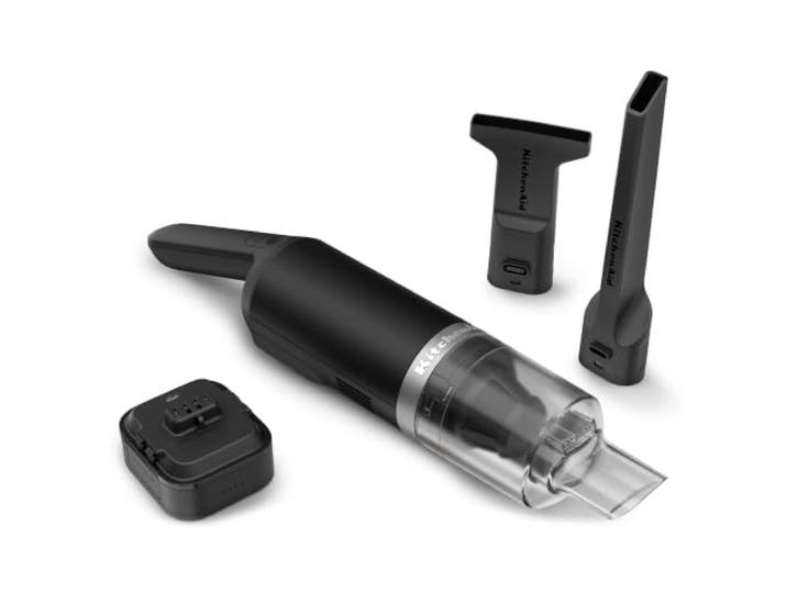 KitchenAid Handstaubsauger kabellos - Go Cordless - Saugdüse und 2-in-1 Zubehör - Leicht - 20 Minuten Nutzungsdauer pro Ladung - Mit Akku - Schwarz