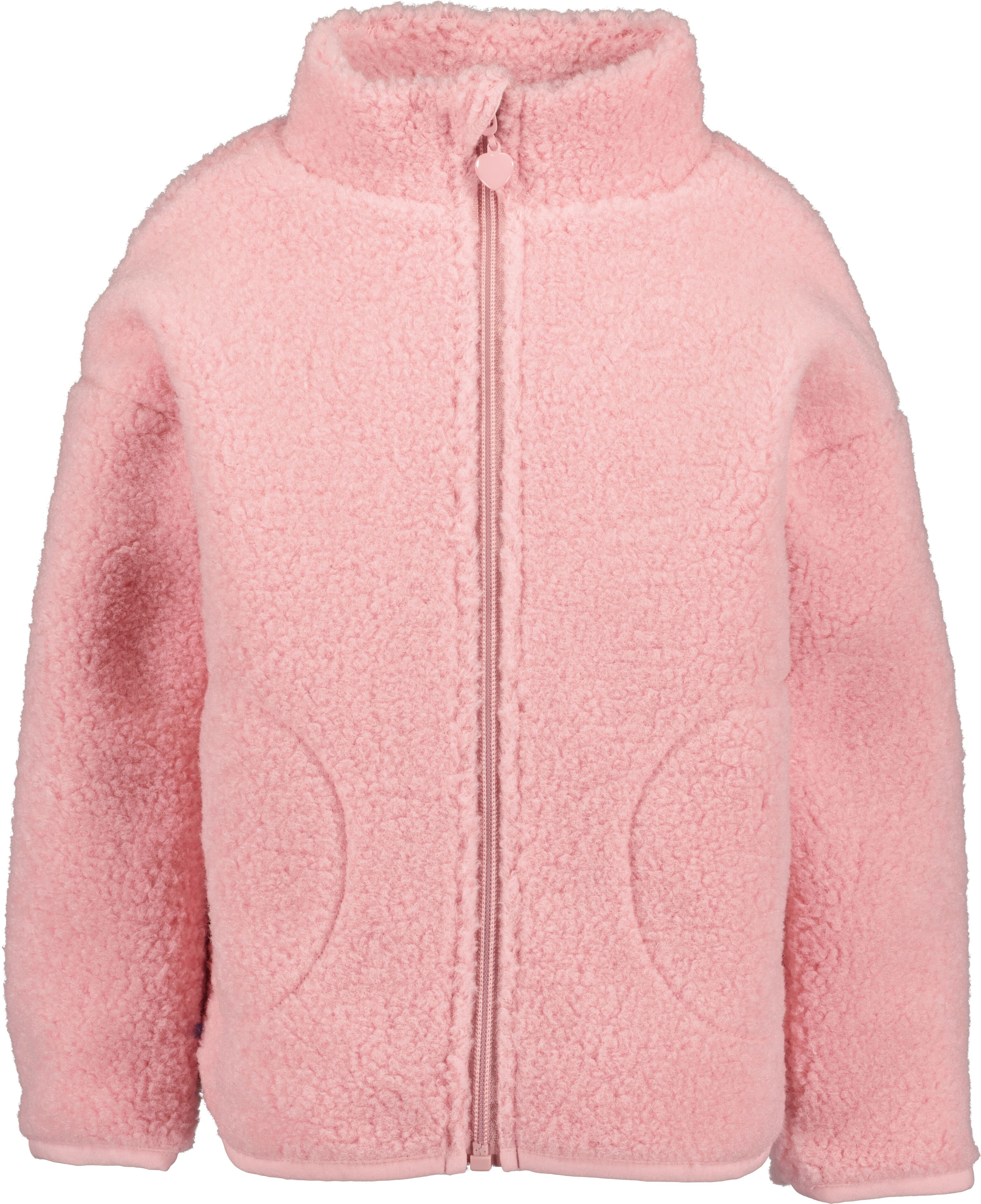 Fleecejacke BLUE SEVEN, Mädchen, Gr. 104, azalee, Fleece, Obermaterial: 100% Polyester, unifarben, Basic normal, Jacken Fleecejacke, Kunstfaser
