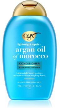OGX Argan Oil Of Morocco Lightweight Conditioner condicionador leve para hidratação e brilho 385 ml. Argan Oil Of Morocco Lightweight Conditioner