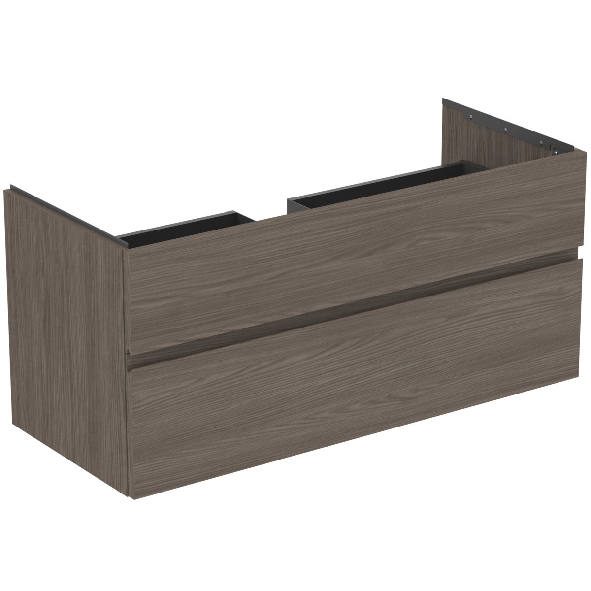 Ideal Standard Waschtischunterschrank Finesse Siphon mitte 1200x505x550mm 2 Auszüge Ulme dunkel, E33 E3394UR