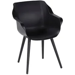 2er-Set Hartman Gartensessel Sophie Studio Kunststoff Schwarz