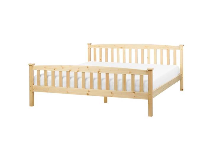BETT mit Lattenrost 180x200 cm Heller Holzfarbton Giverny