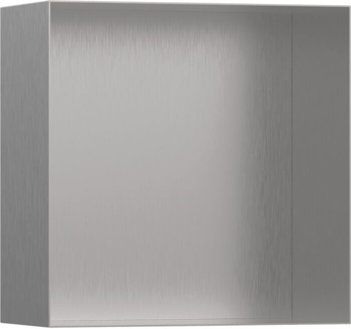 Hansgrohe XtraStoris Wandnische 56079800 30x30x14cm, mit offenem Rahmen, Edelstahl Optic