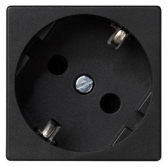 Kontakt Kontakt-Simon Lizdas Single K45 su geerdet Schuko 16A 250V Kugel Graphit (K11/14) (TSC-K11-14)