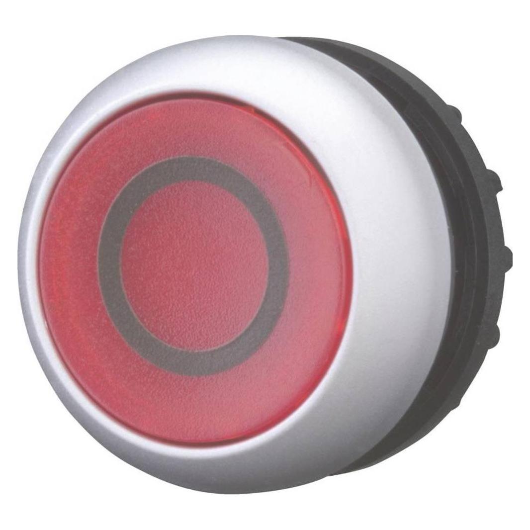 Eaton Pushbutton Head Red with "O" Illmd Maint (M22-DRL-R-X0)