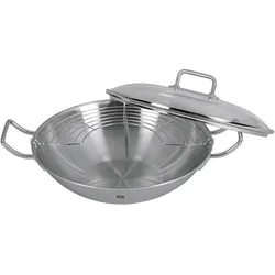Zwilling Wok Plus, Pfanne + Kochtopf, Silber