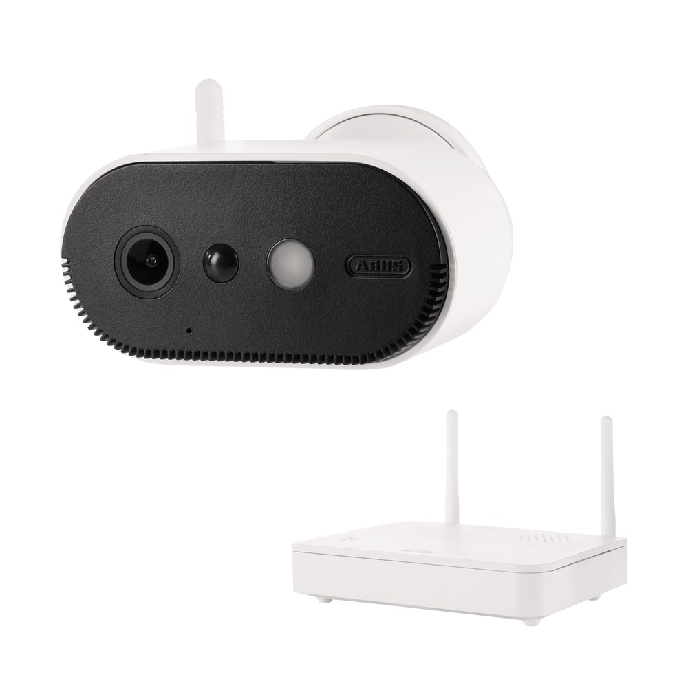 ABUS Security Center ABUS Akku-Kamera Pro mit Basisstation - Smarte kabellose Überwachungskamera PPIC91000