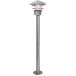 Außenleuchte Pollerleuchte Stehleuchte Wegeleuchte Gartenlampe Edelstahl H 100cm