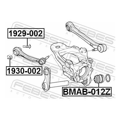 FEBEST Sturzkorrekturschraube 1929-002 für BMW