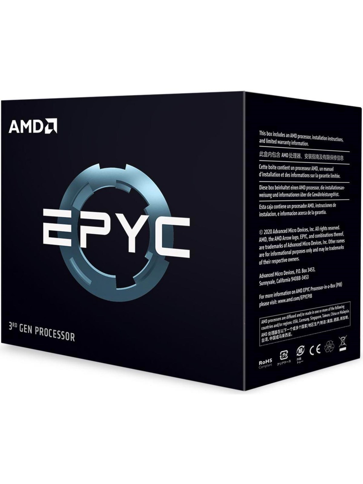 AMD EPYC 7713 CPU - 64 Kerne - 2 GHz - AMD SP3 - AMD Boxed (ohne Kühler)