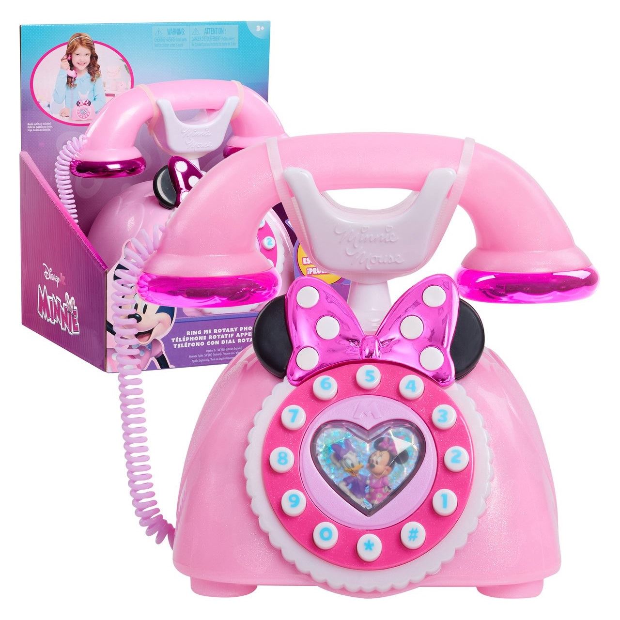 Just Play Disney Junior Minnie Mouse Telefon mit Licht- und Soundeffekten