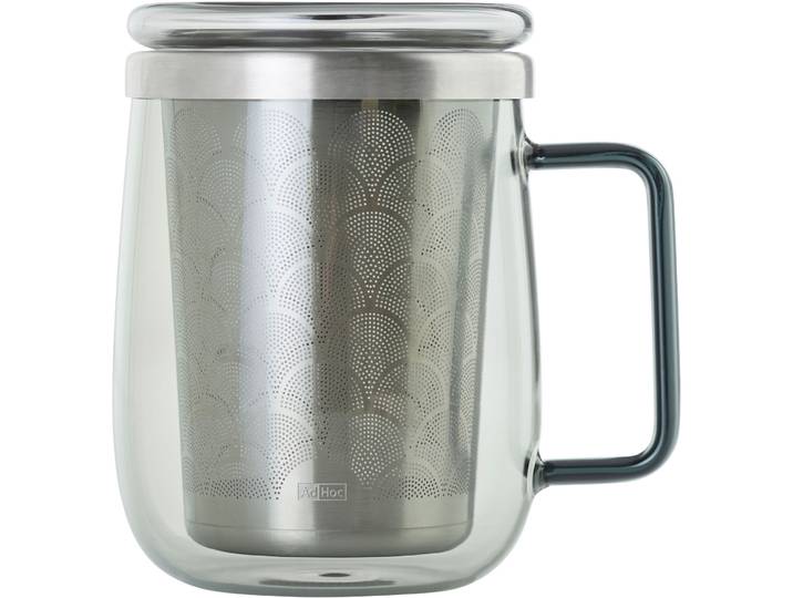 Teegläser-Set Yuna grau Glas H 12.5 cm 0.56 l 1 Stk