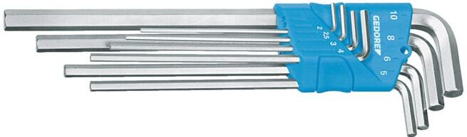 Kit tournevis coudé Gedore long dans son support 8 pcs AF (1543555)